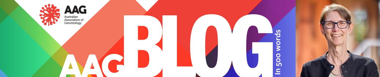 AAG500 Blog promo image with AAG Logo and picture of this month’s blogger, Dr Victoria Cornell